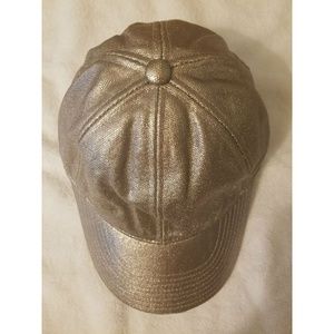 J. Crew Purple Metallic Adjustable Baseball Cap